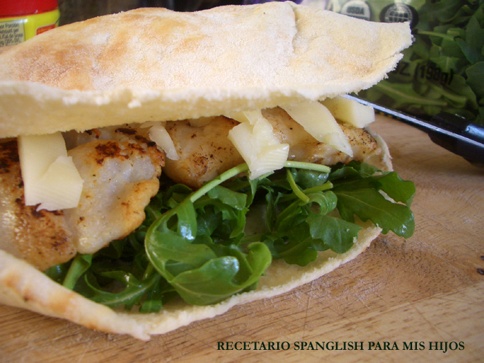 Recetario Spanglish para mis hijos Sandwich de filet de pescado con