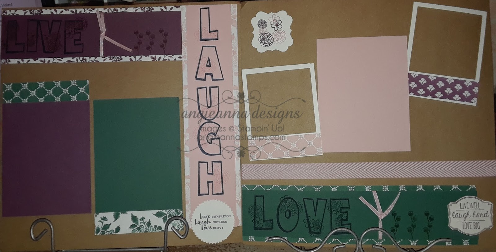 Angie Anna Stamps Stampin up September Scrapbook kits!