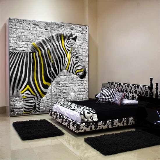 Dormitorios con estampados de cebra - Ideas para decorar dormitorios