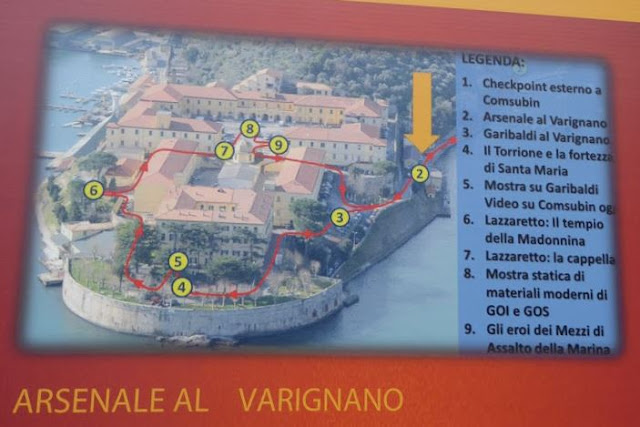 il percorso di visita al Varignano