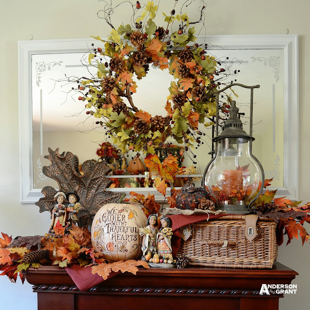 Transforming a Fall Display for Thanksgiving | anderson + grant