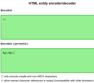 HTML entity encoder/decoder Online