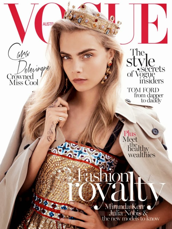Vogue Australia October 2013: Cara Delevingne by Benny Horne