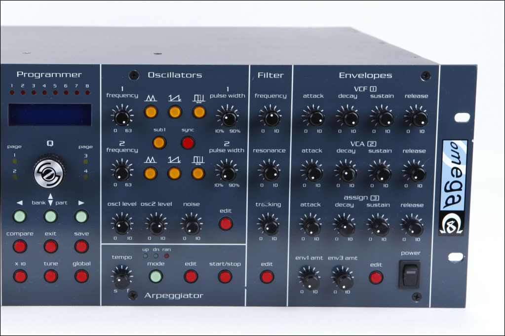 MATRIXSYNTH Studio Electronics Omega 8 rackmount analog synthesizer SN