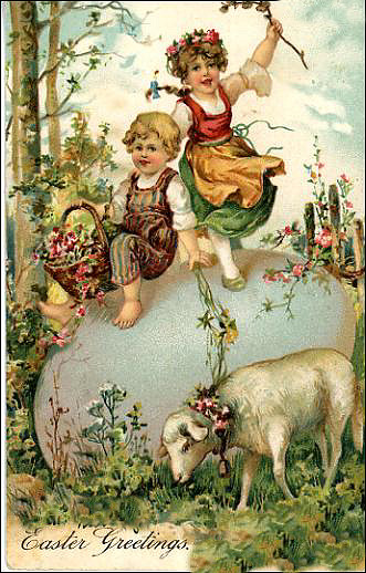Wish You Were Here, Mom: Some Vintage Easter Postcards to 