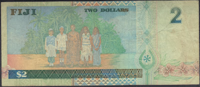 Fiji 2 Dollar 1996 P# 96b