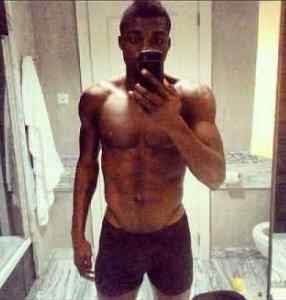 Super Eagles player John Ogu shows off his hot body Sexy 