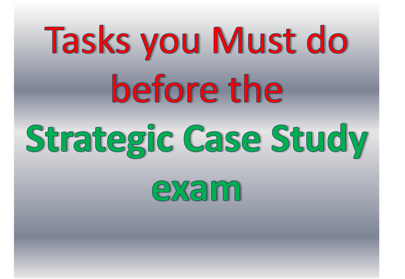 cima strategic case study marking guide