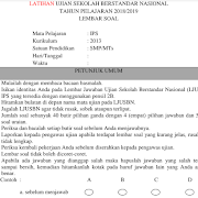 February 2019 Contoh Soal Un Sd Smp Sma