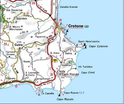 google maps europe: Mappa di Crotone Locazione immagini