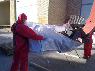 Metal y Amianto: Sustitución cubierta de uralita por panel sandwich