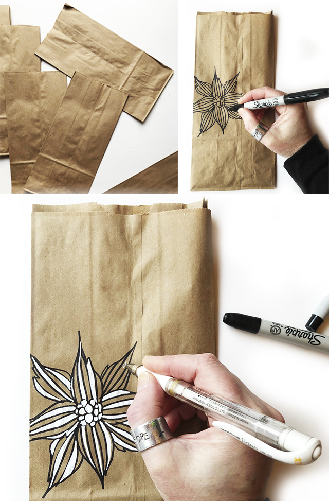 brown paper gift bag