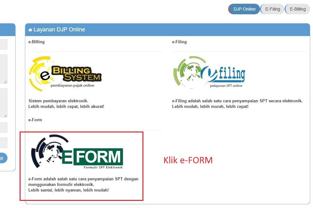 Solusi Efiling Error dengan eForm step by step Kabar Pajak