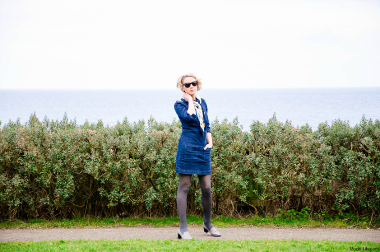 Outfit Post: Navy Style & Denim Dress