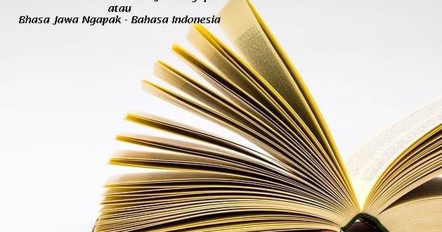 Cara belajar bahasa jawa ngapak