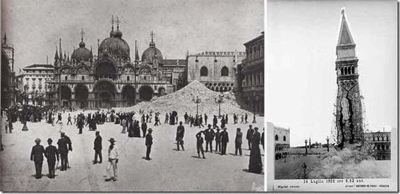 Картинки по запросу 1902 - в Венеции на площади Сан-Марко обрушилась колокольня-кампанила