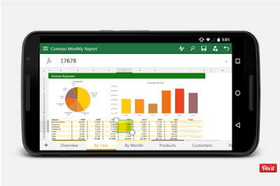 Check out User Interface di Microsoft Excel untuk Android Phone