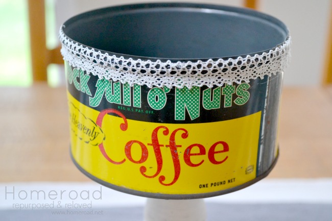 Repurpose a Vintage Coffee Can