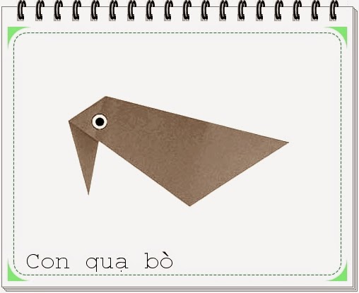 Cách gấp xếp con quạ bò bằng giấy origami - Video hướng dẫn xếp hình - How to make a Crawling Crow