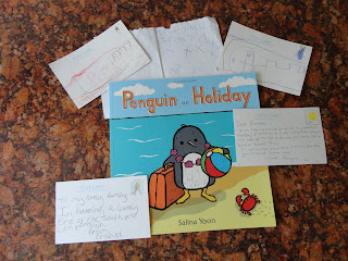 Penguin On Holiday Post Cards