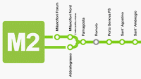 Milan green M2 Metro Line