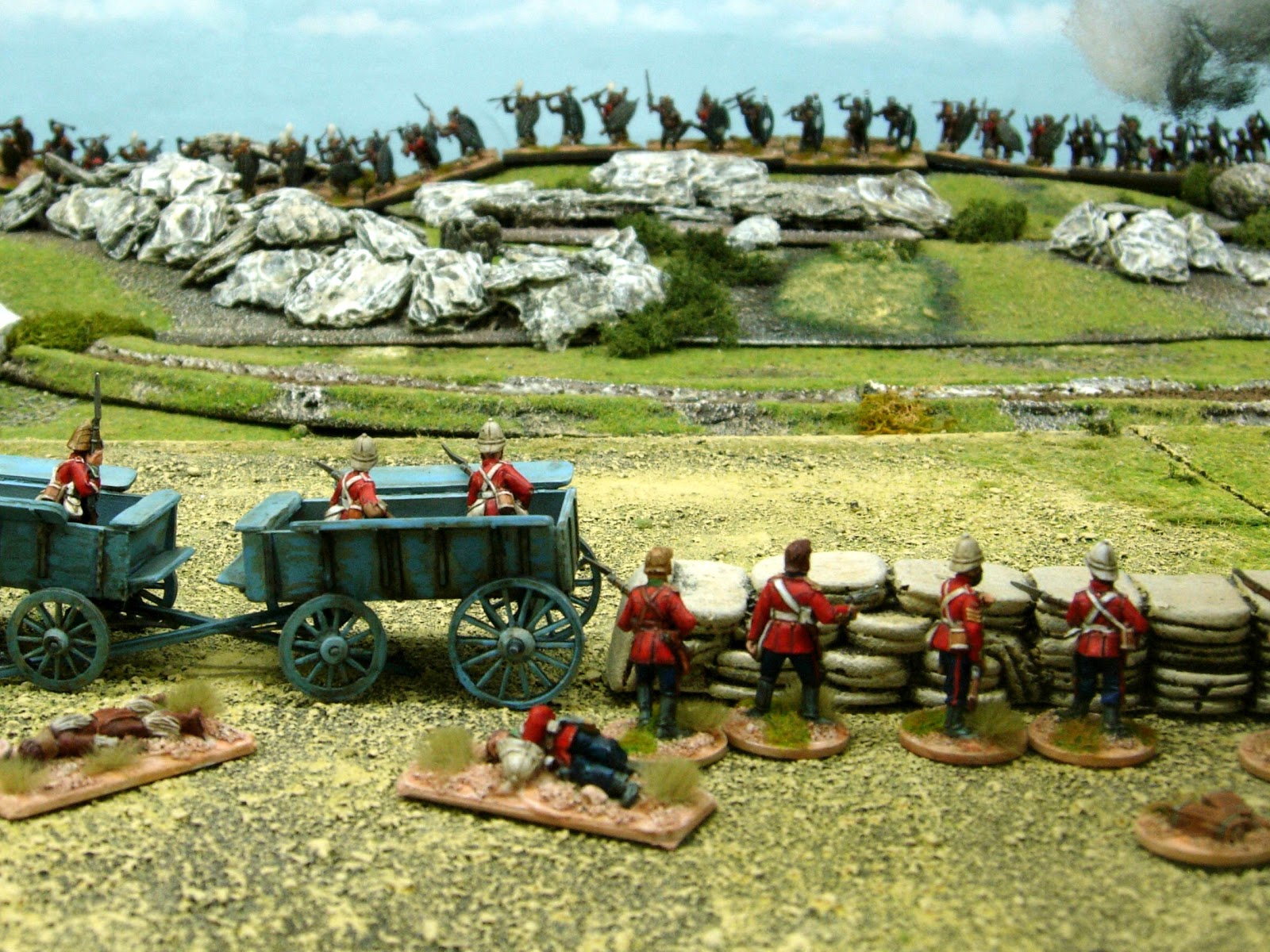 Wargaming with Silver Whistle Rorke's Drift part 5 THE REDOUBT & DARKNESS.