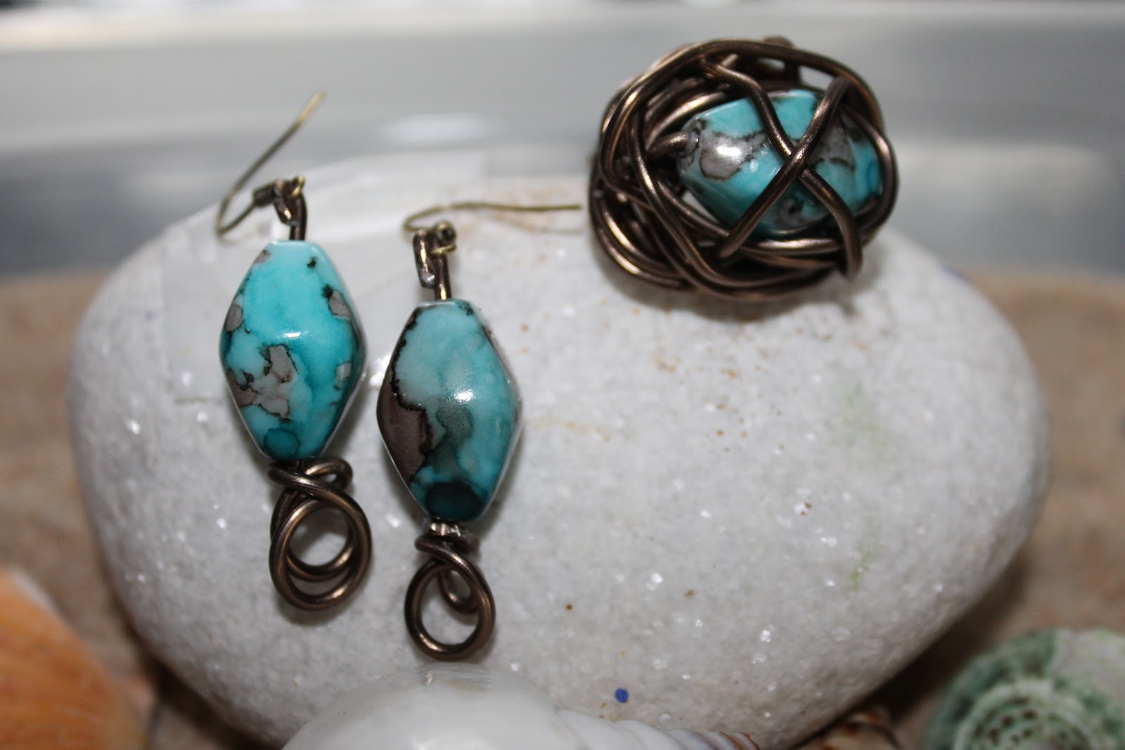 Para Chicas Diferentes Conjunto de anillo y pendientes