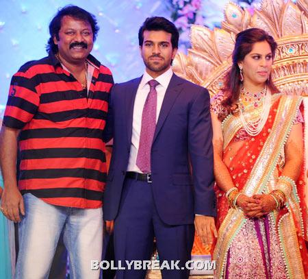 G V Sudhakar Naidu, Ram Charan and Upasana - (16) - Ram Charan Teja's Upasana Kamineni Reception Pics