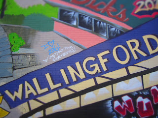 Close-up of the Wallingford Mural