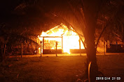 Jenguk Anak Di Pesantren, 1 Unit Rumah Semi Permanen Di Pandrah Terbakar