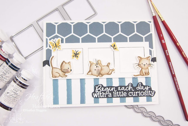 Heather's Hobbie Haven - No-Line Watercolor - Honey Bee Stamps - Oh My Whiskers