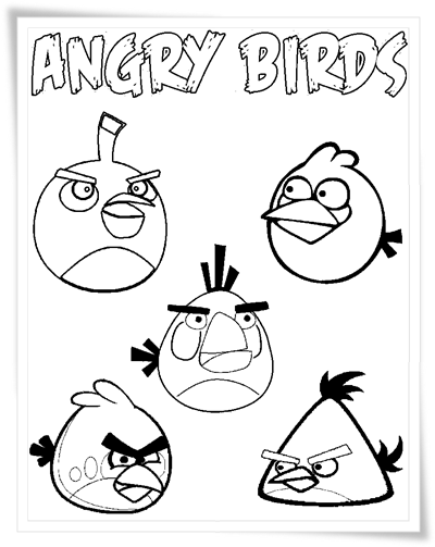Ausmalbilder Angry Birds  Ausmalbilder Kostenlos