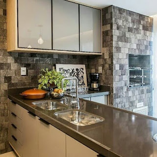 gambar desain dapur memanjang minimalis untuk rumah sempit
