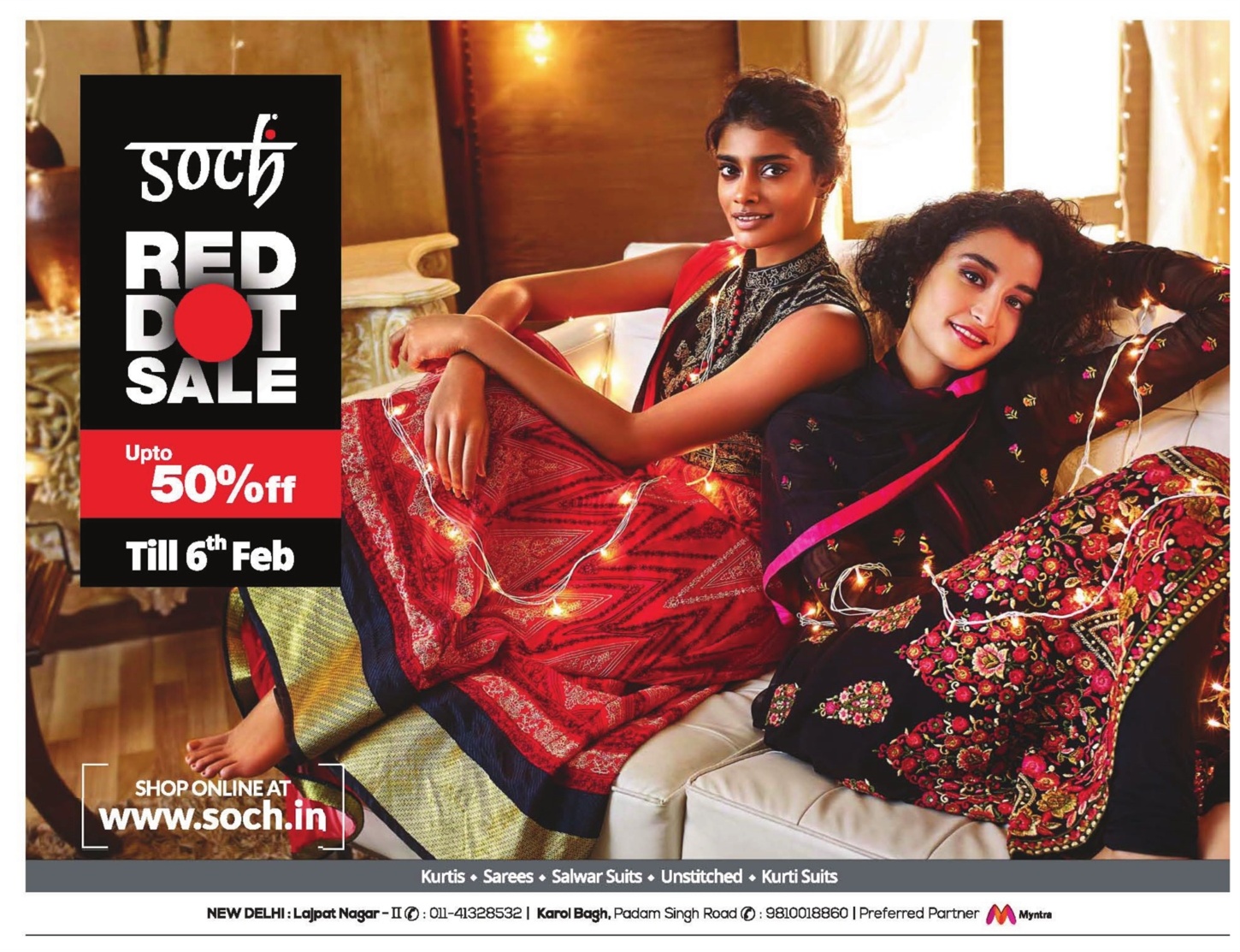 Soch Red Dot Sale Up to 50 off January 2016 discount offers