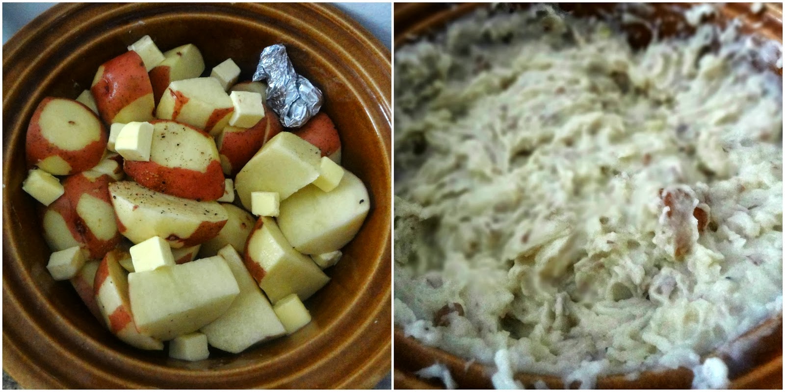 The Cooking Actress Crock Pot Roasted Garlic Mashed Potatoes