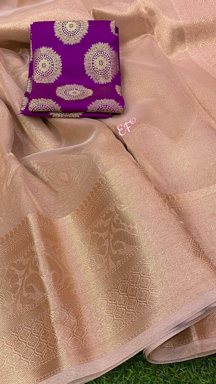 Glass tissue sarees