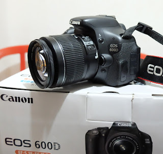 Kamera Canon 600D + Lensa 18-55mm IS 2