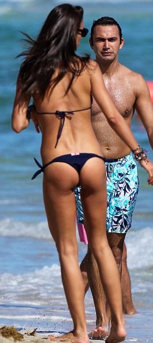 Claudia Galanti in Bikini at Miami Beach