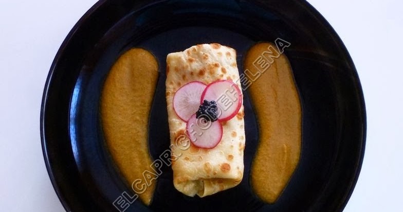 EL CAPRICHO DE HELENA: CREPS DE VIEIRAS Y LANGOSTINOS CON SALSA DE MARISCO