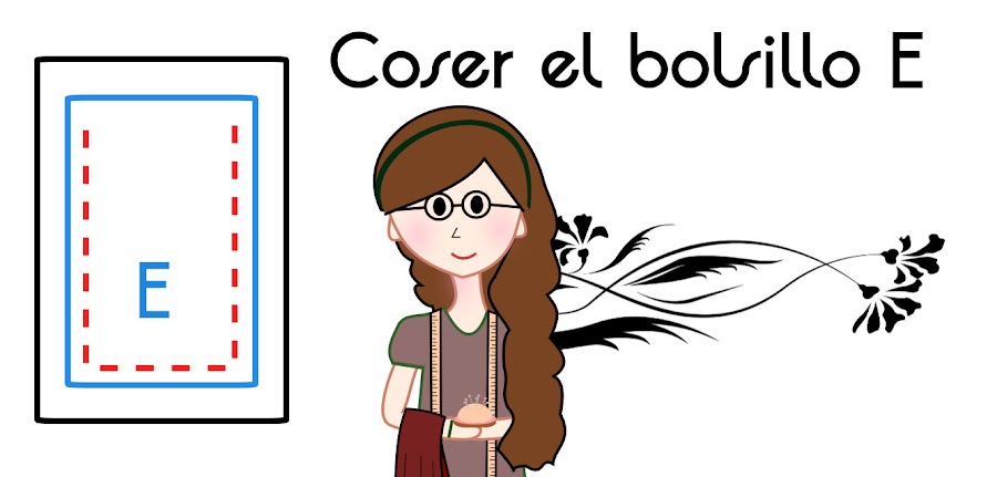 Estuche para los lapices con bolsos al interior