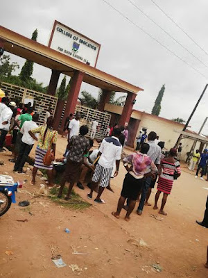 12 Photos: College of Education, Katsina-ala Students protest over tuition fee increment