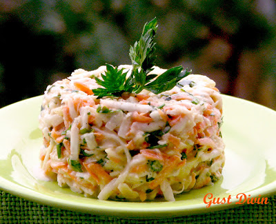 Salata de cruditati cu cartof copt