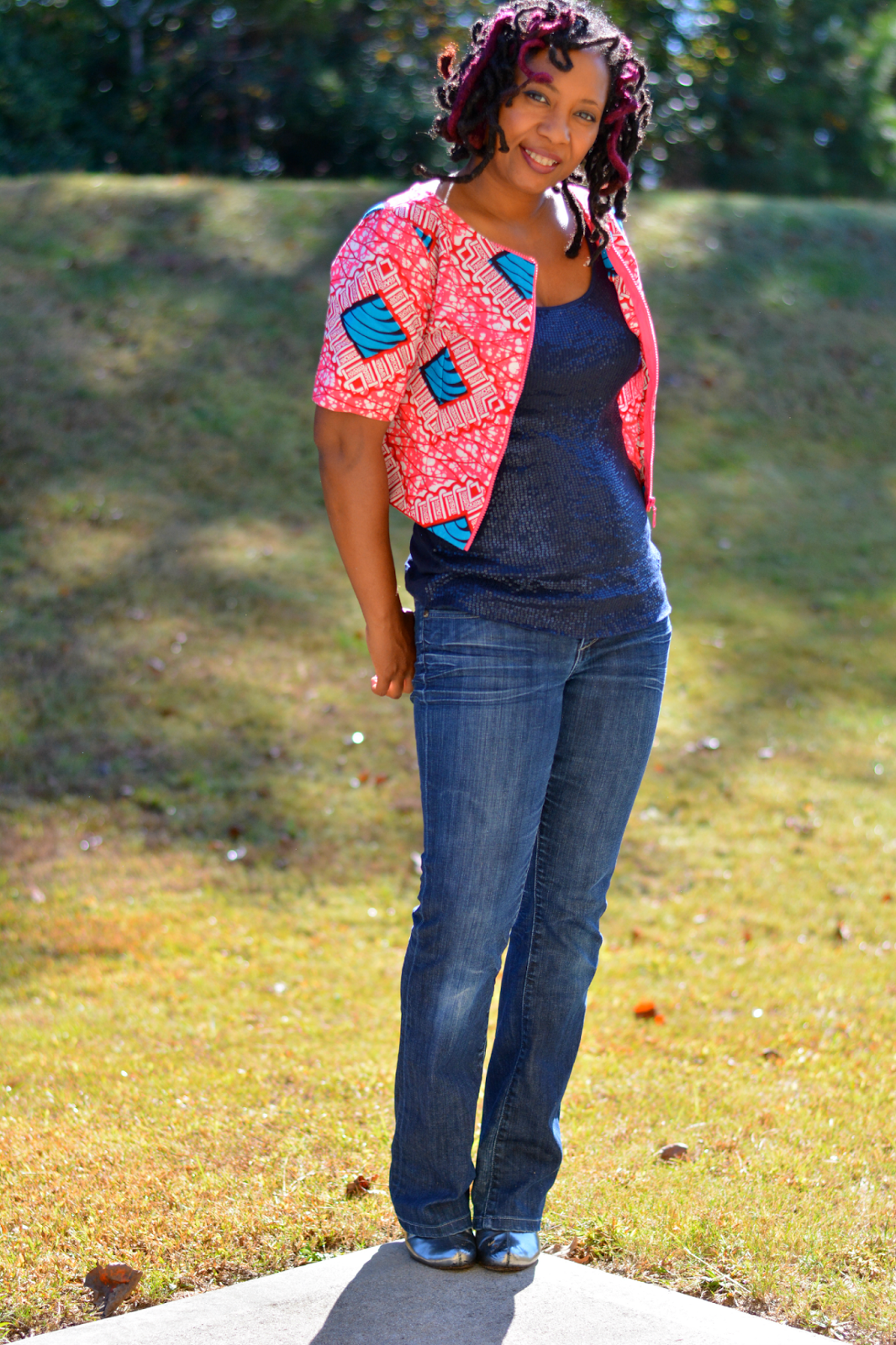 wax print crop top