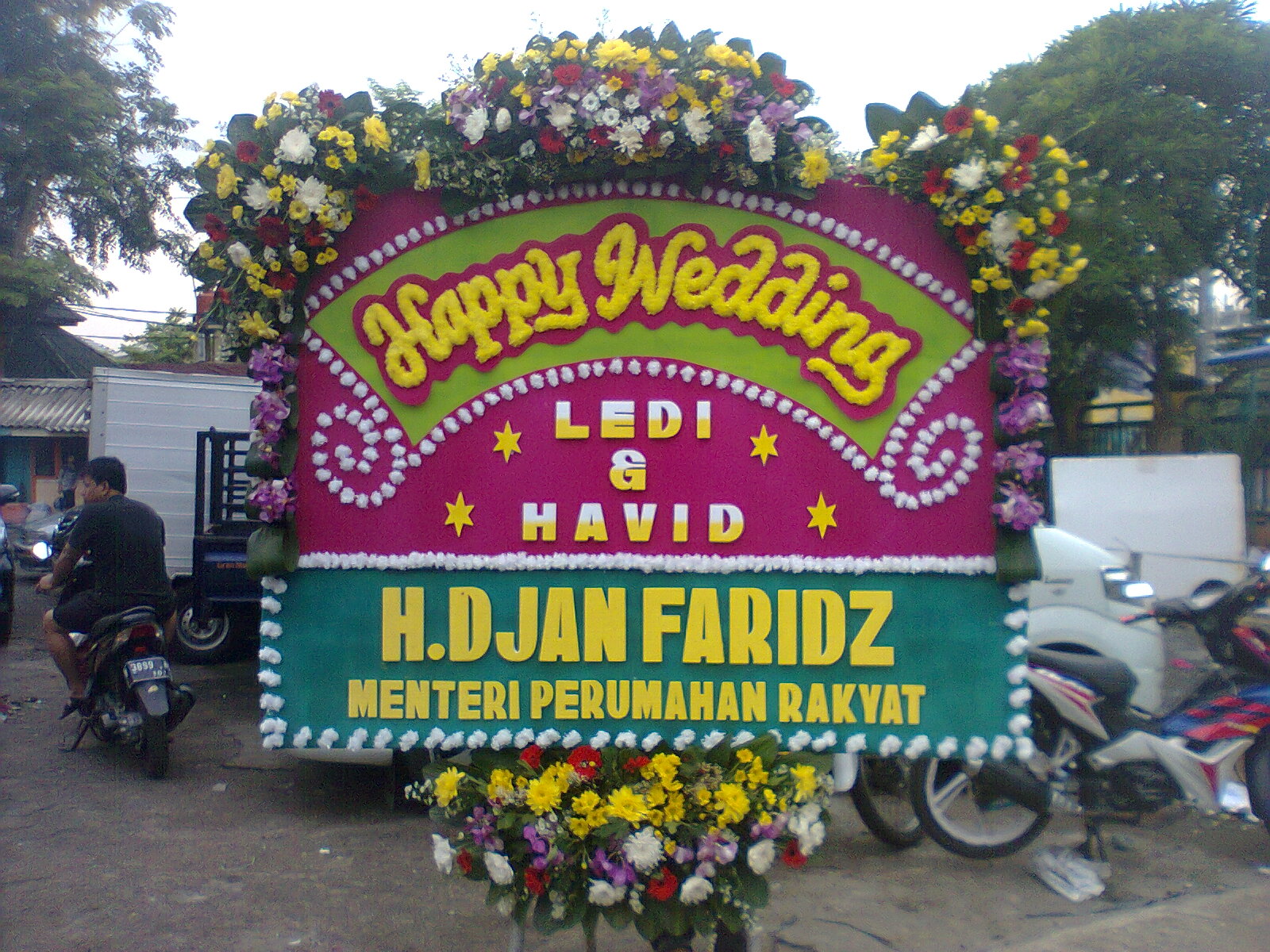 Contoh, Rangkaian Bunga, Ucapan, Selamat, Bahagia, Ulang Tahun