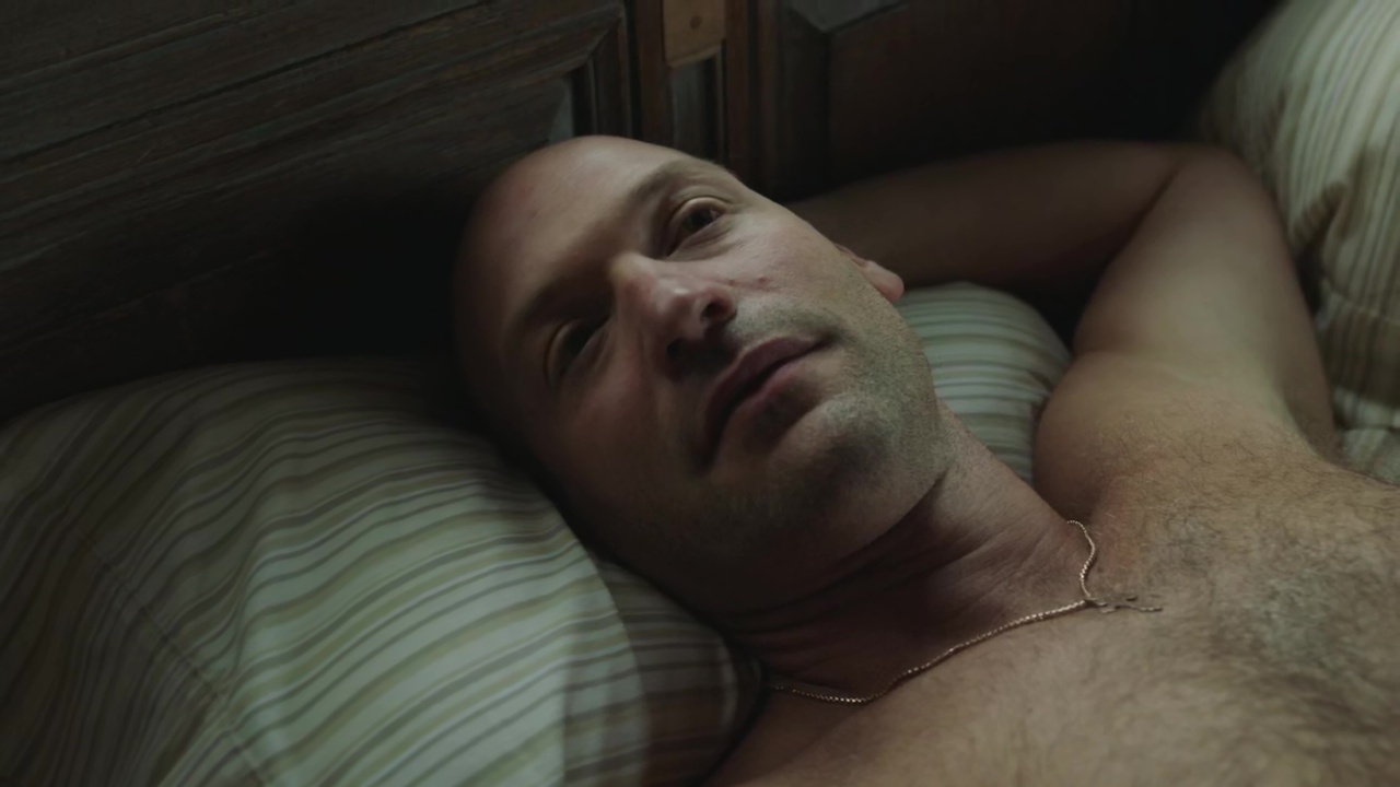 Corey Stoll shirtless in The Romanoffs 1-02 "The Royal We" .