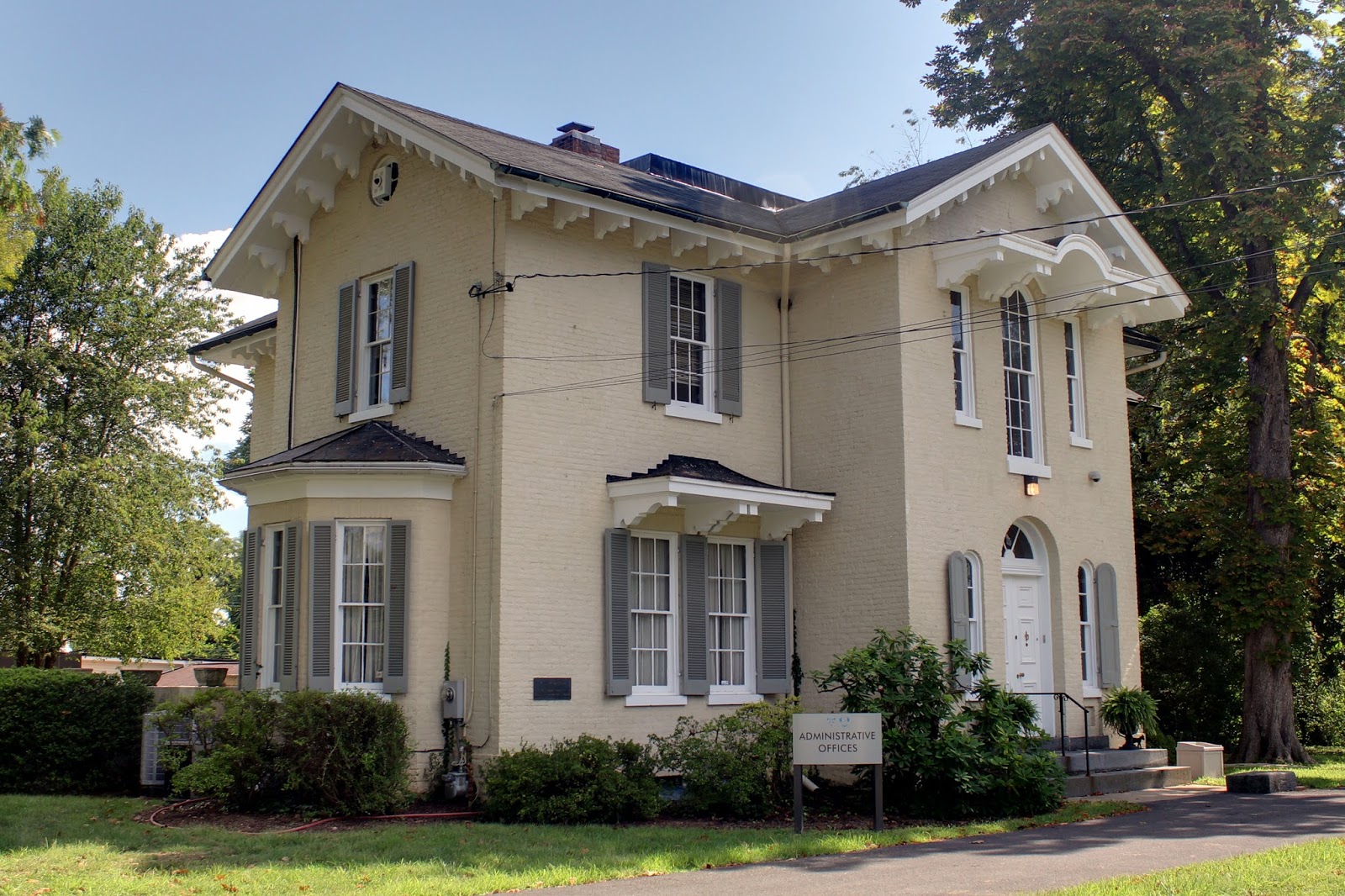 The Picturesque Style Italianate Architecture 'Evergreen on the Falls