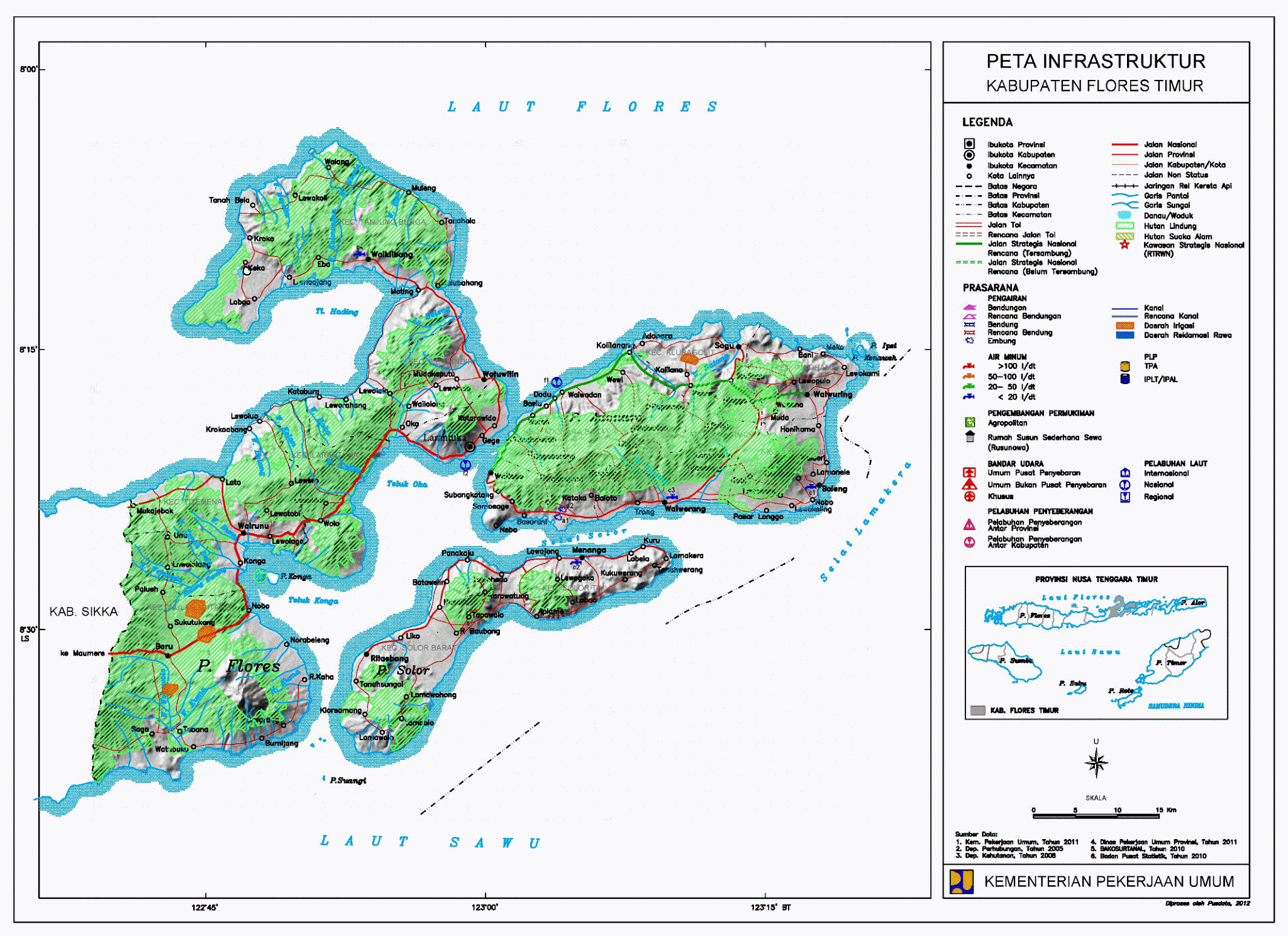  Peta  Kota Peta  Kabupaten Flores Timur