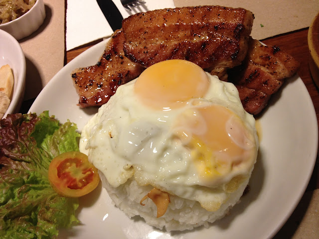 Bacon Slabs with Eggs and Bacon Rice by Poco Deli