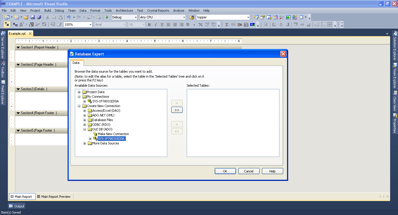 How to create Crystal report in using Store Procedure