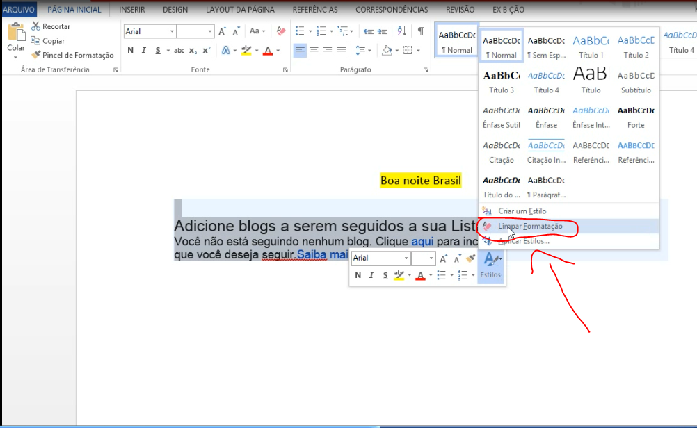 Como Tirar Sombra De Texto Copiado Da No Word